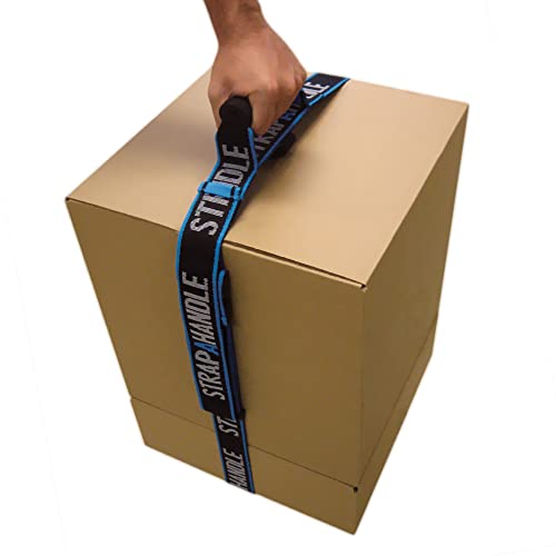 8’ Carry Strap with Handle | Adjustable Belt | Easy, Safe, Secure, Lifting, Moving, Carrying Heavy Boxes, Groceries | Best Luggage Strap (Strap-A-Handle 8ft. Length, 50lb. Capacity) - color: 8' Length, 40lb. capacity