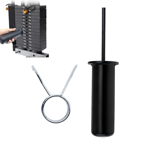 Weight Stack Pin and Spring Collar Weight Stack Extender Pin Commercial and Home Gym Accessories for Cable Tower and Functional Trainer Machine - color: Hanger rod length:150 mm, size: Ø 10 mm,Length 110mm