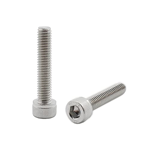 20 PCS Socket Head Cap Screws, TTZEZE 304 Stainless Steel Metric Machine Bolts Hex Socket Screw, Socket Drive Bright Finish Full Machine Threads for Shelf Chair Desk Install Repair (M6x30mm) - color: M6, size: 30mm