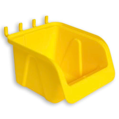 WallPeg 43 Pc. Peg Board Storage System - Pegboard Hook Assortment Organizer Bins Y/B # AM 302-2