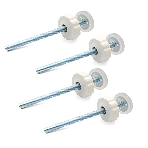 Vmaisi 8MM Pressure Gates Threaded Spindle Rods 4 Pack | Baby Gates Accessory Screw Bolts Kit Fit for All Pressure Mounted Walk thru Gates - size: 4 Count (Pack of 1)