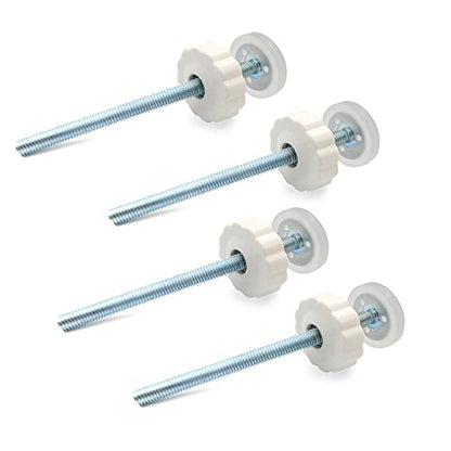 Vmaisi 8MM Pressure Gates Threaded Spindle Rods 4 Pack | Baby Gates Accessory Screw Bolts Kit Fit for All Pressure Mounted Walk thru Gates - size: 4 Count (Pack of 1)