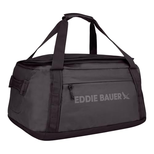Eddie Bauer Maximus Duffel Bag 40L and 70L | Hiking | Outdoor | Travel | Lightweight | Weather-Resistant | Durable | Rugged - color: Black, size: 70L