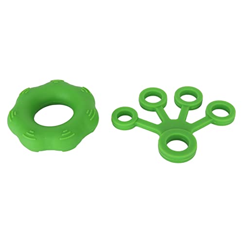 Hand Grip Strengthener Set Finger Exerciser Silicone Grip Strength Trainer Resistance Bands Finger Stretcher for Senior Arthritis Relieve Wrist Pain