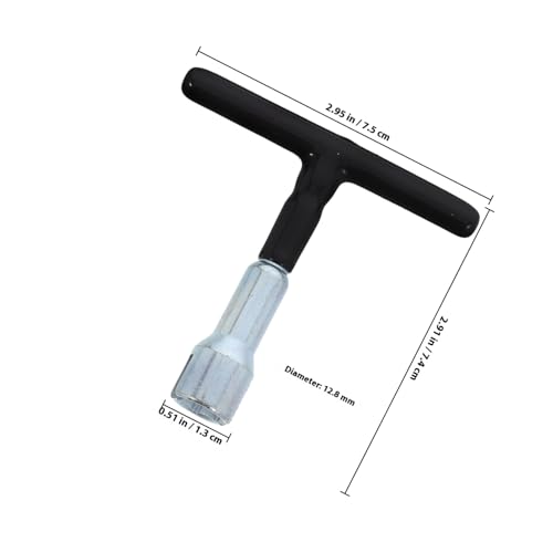 PRETYZOOM Manual Installation Tool for Hooks and Screws t Handle Nut Driver for Eye Screws Hooks Heavy Duty Steel Tool Wrenches