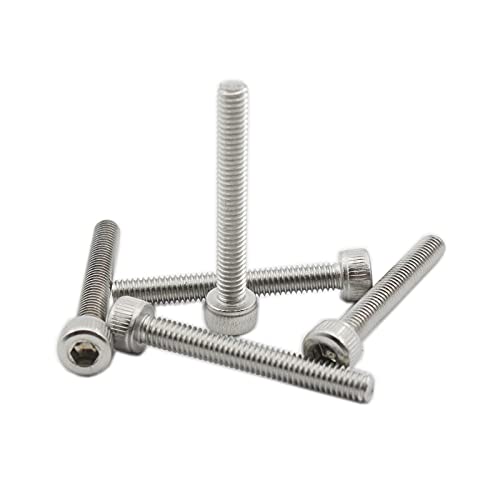 20 PCS Socket Head Cap Screws, TTZEZE 304 Stainless Steel Metric Machine Bolts Hex Socket Screw, Socket Drive Bright Finish Full Machine Threads for Shelf Chair Desk Install Repair (M4x30mm) - color: M4, size: 30mm