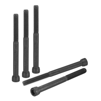 DTGN 1/4"-20x3 Socket Head Cap Screws Bolts - 10Pack - Good for Road Bicycle, Mountain Bike, Auto, Motorcycle - Carbon Steel Hex Head Metric Screws, Black - size: 1/4"-20x3"