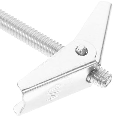 Tofficu 18pcs Hollow Wall Expansion Nut Anchor Set with Screws, Threaded Inserts for Drywall and Hollow Doors, Iron Sheet Fixing Hardware Kit for Home Improvement