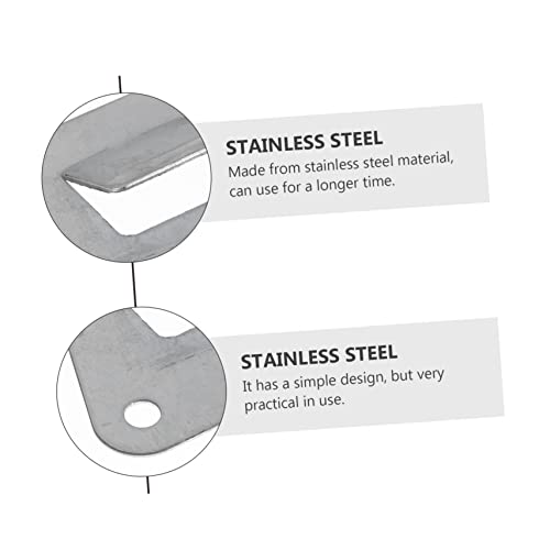 SHOWERORO 10pcs Stainless Steel Kitchen Hooks for Range Hood Triangle Hanging Boards Kitchen Accessories for Oil Suction Fans Easy to Install and