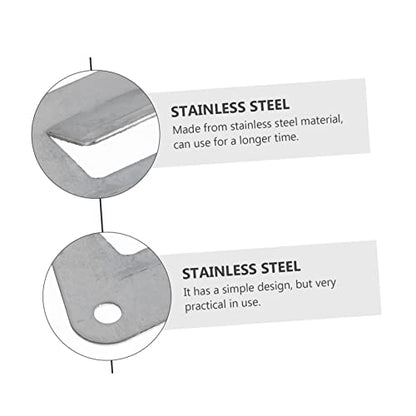 SHOWERORO 10pcs Stainless Steel Kitchen Hooks for Range Hood Triangle Hanging Boards Kitchen Accessories for Oil Suction Fans Easy to Install and