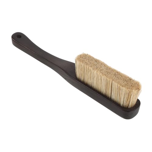 OSALADI Climbing Chalk Brush with Wooden Handle and Dense Boar Bristles, Compact Portable Rock Climbing Tool for Outdoor Bouldering Hold Cleaning and Chalk Dust Removal