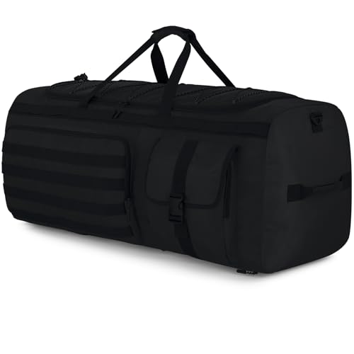 Gonex 130L Extra Large Duffel Bag, Convertible Travel Duffle | 3-Way Carry Design, Shoe Compartment, 5-Zip Organization, Sports & Family Travel, Black - color: Black, size: 130L