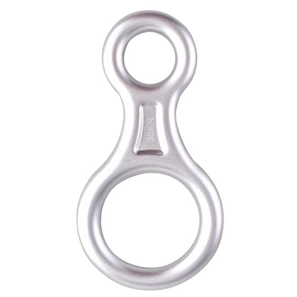 TRIWONDER Rescue Figure 8 Descender, 35kN 50kN Aluminum Rappelling Belay Gear Climbing Rigging Plate Downhill Equipment Heavy Duty - color: 35kN Silver