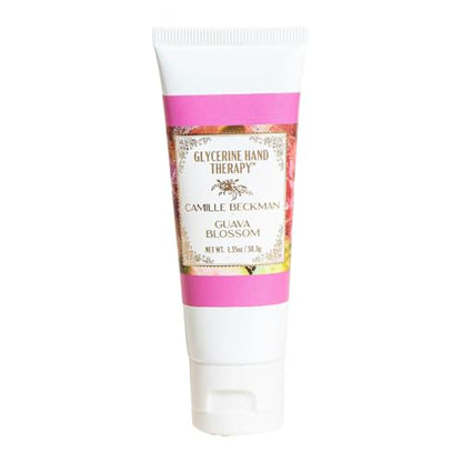 Camille Beckman Guava Blossom Glycerine Hand Therapy Cream, 1.35 oz | Ultra-moisturizing for dry, cracked hands; silky, non-greasy, paraben-free