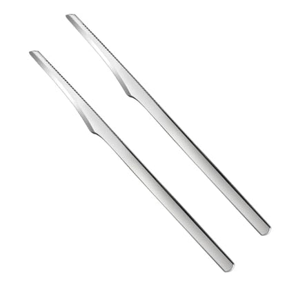 2-Pack Stainless Steel Foot Files and Callus Removers for Men Women - Foot Care Tools for Hard Skin Removal ﻿