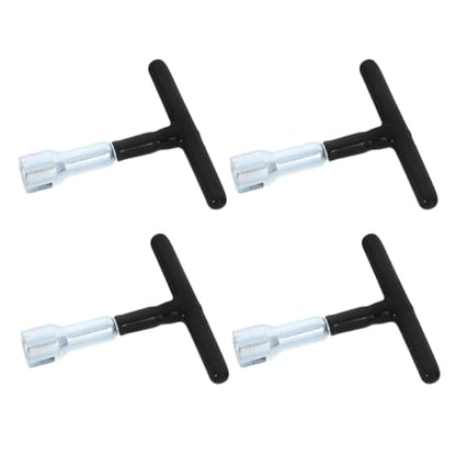 PRETYZOOM 4pcs Wing Nut Driver Tool with T Handle – Manual Eye Screw Tightener and Release Tool for Hook Screws, Portable Handheld Metal Nut Driver for Home and DIY Use