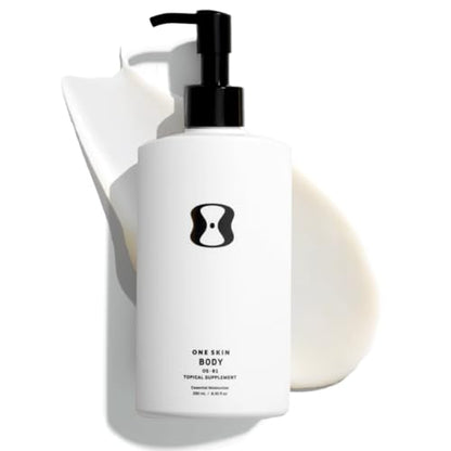 oneskin OS-01 BODY Topical Supplement Moisturizer | Age Reversal, 8.45 Oz | Fragrance-free body moisturizer targets thin, crepey skin. Hydrates, firms the look of skin and supports barrier
