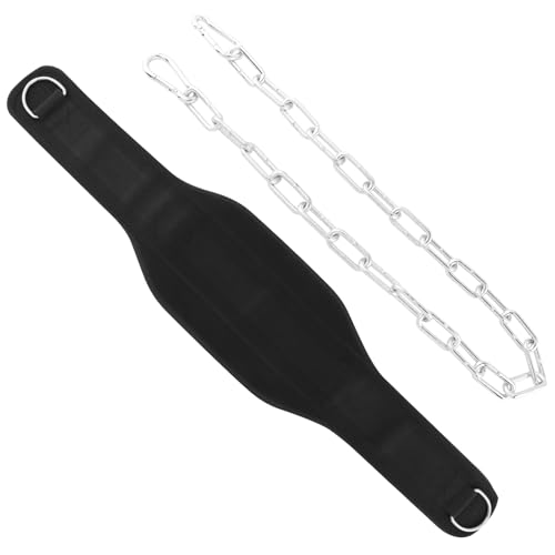 Dip Belt for Weightlifting, 34" Heavy-Duty Steel Chain, 550lbs Weight Capacity, Weighted Belt for Pullups, Squats, Gym Workout Training
