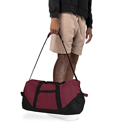 21" Large Duffle Bag with Adjustable Strap - color: Maroon