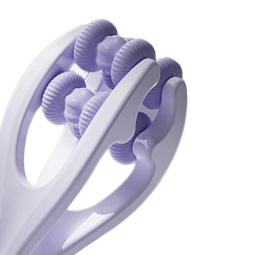 Finger Massager, Double Rollers Hand Massager, Hand Joint Roller for Stiffness Training Finger, Violet - color: Violet