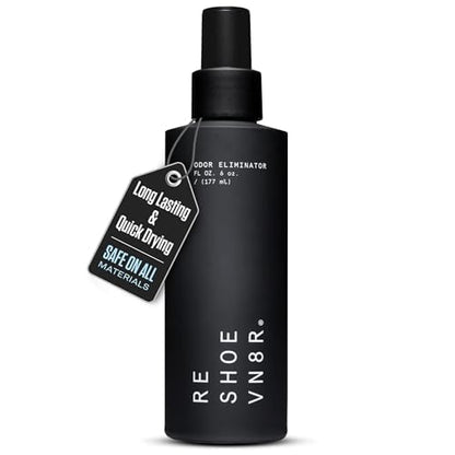 RESHOEVN8R Shoe Deodorizer Spray, 6oz - Sneaker Odor Eliminator | Sneaker freshener for fresh, clean-smelling shoes, easy to use foot odor control spray, fights bad smell