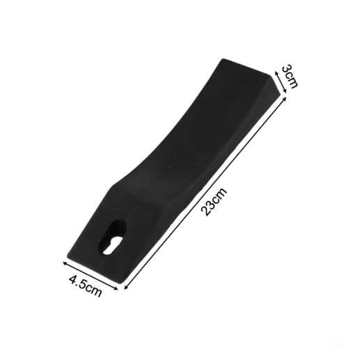 2 Pack Silicone Deadlift Wedges for Weight Lifting, Anti-Slip Barbell Loading Blocks to Easily Add and Remove Bumper Plates, Portable Squat Rack Accessories for Powerlifting and Gym Training(Black) - size: Black