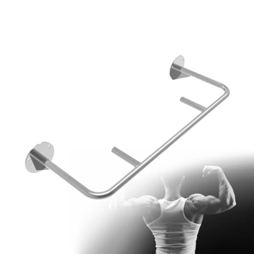 Wall-Mounted Pull-up bar, deep Space Style, Suitable for Installation Without Space Under The Wall, Strength Training Pull-up Bars, bar with Multi-Grip Foam Handle, Pull-up bar for Home Gym,D - size: D