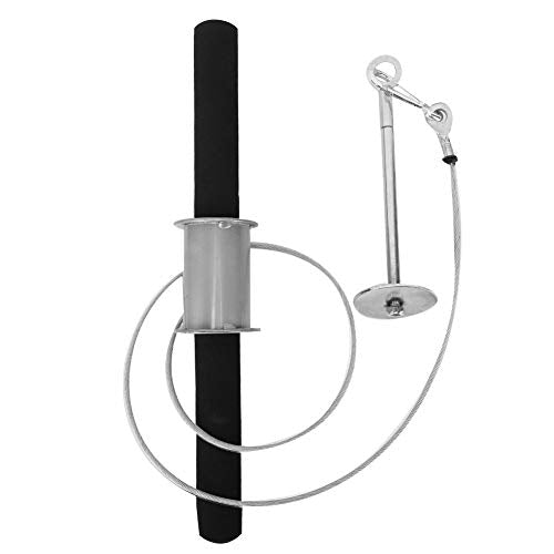 Forearm Wrist Roller Trainer | Metal Construction with Foam Handle | Strength Training Equipment for Athletes/Gym/Home Workout | Customizable Tension & Sturdy Design