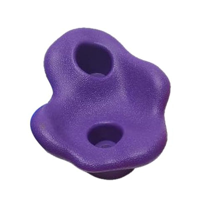 SUNGOOYUE 20 PCS Rock Climbing Holds, Ergonomic PE Rock Wall Grips with Screws and Wrench Tool, for Indoor Outdoor Kids - color: Violet