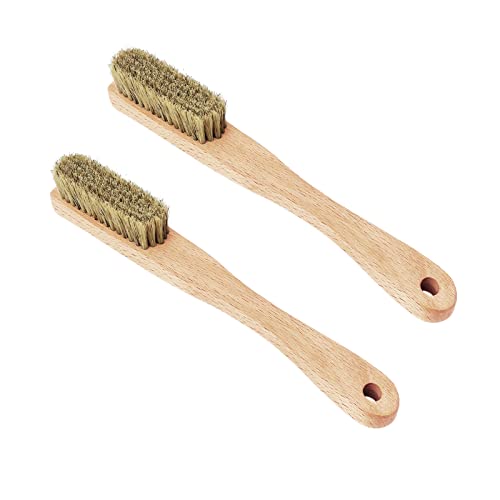 Rock Climbing Brush & Bouldering Brush with Thick Ultra Durable Boar's Hair Bristles and Ergonomic Handle for All Climbing Holds & Climbing Chalk Types Indoor or Outdoor (CJ-CB2010B(2 PCS))