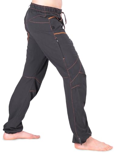 Rock Climbing Pants for Men & Women, Lightweight Stretch, Durable & Breathable, Precision Fit for Climbing, Hiking, Training - color: Graphite, size: Large Long