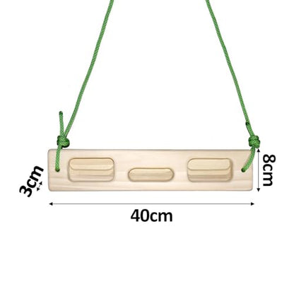 Climbing Hangboard 40cmx3cm Wooden Hang Board for Athletes Beginners Wall