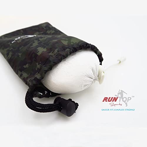 RUNTOP 2.4OZ Refillable Magnesium Carbonate Powder Gym Chalk Ball Bag Sock for Weightlifting Cross Fitness Training Gymnastics Rock Climbing Deadlifting Workout Bouldering Billiards Pole Dancing