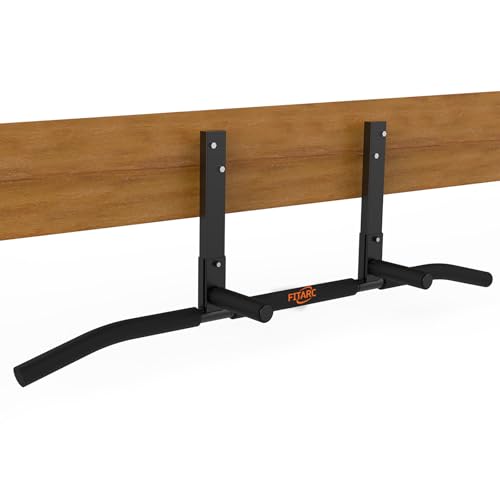 Joist Mount Pull Up Bar, Wall Mount Pull Up Bar for Doorway | Home Gym Workout Equipment, Heavy Duty Steel Construction - color: Joist Mounted for 8-9ft Beams, Upgraded Grip
