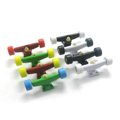 Fingerboard Wheels 10Set Professional PU+Metal Urethane CNC Bearing Wheel for Wooden Fingerboard Wheels(-BL) - color: -Bl