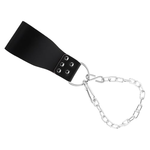 GLEAVI Weighted Dip Belt with Heavy Duty Iron Chain, Adjustable Workout Waist Belt for Pullups and Squats, Strength Training Weightlifting Accessory for Men and Women Fitness