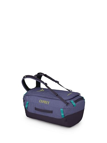 Osprey Transporter Lightweight Travel Duffel Bag - Extra Large Water Resistant Durable Gear Bag for Men and Women - color: Euphoria Purple/Purple Ink, style: 40l