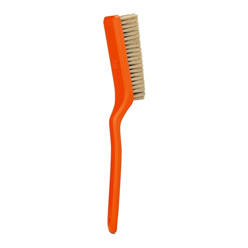 Oso Supply Co Premium Bouldering Brush – Durable Ergonomic Rock Climbing Hold Cleaner with Natural Boar’s Hair Bristles for Indoor & Outdoor Climbing Use (Orange) - color: Orange