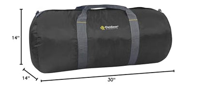 Outdoor Products Deluxe Duffel (Black, 12 in X 24 in) - color: Black, size: Mammoth