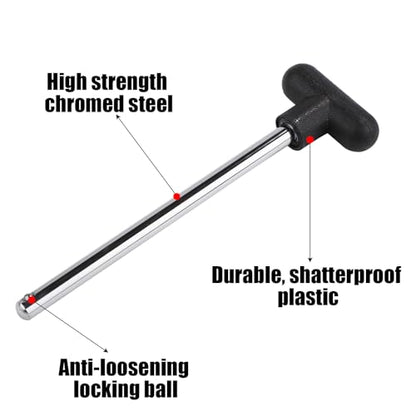 NQEUEPN Weight Stack Pin, 3/8 Inch Diameter 6 Inch Locking Heavy Duty Universal Weight Selector Pin for Home Gym Exercise Machine Accessories