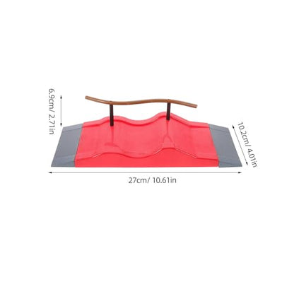 Wakauto Mini Skate Park Finger Skateboard Ramp Fingerboard Training Prop for Tricks Smooth Surface Skatepark Part for Kids Creative .62 X 4.01 X 2.71 in