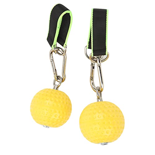 Climbing Pull Up Hand Grips Ball Set, Wireless Arm Strength Training Equipment, Non Slip PU Grip Balls with Webbing Buckle for Rock Climbing Gymnastics Parkour Fitness - size: 97mm model