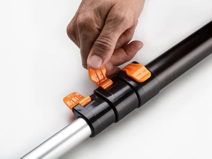 1.5-3 ft Long Paint Roller Extension Pole // Multi-Purpose Telescopic Extension Pole with Universal Twist-on Metal Tip // Lightweight & Sturdy Extendable Pole for Painting Dusting and Window Cleaning - size: 3 feet