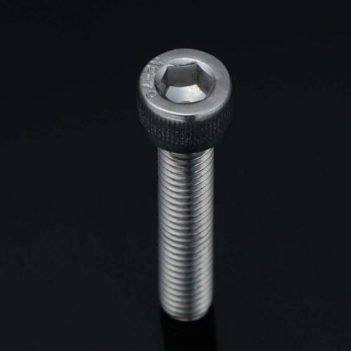 50 PCS Socket Head Cap Screw Assortment Set, M6 x 10mm, 12mm, 16mm, 20mm, and 25mm, 18-8 Stainless Steel 304, Bright Finish - size: Assortment 10mm to 25mm