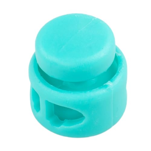 Paracord Planet Double Barrel Cord Lock Draw String Toggle Stopper – Choose from 5, 10, and 20 Pack Sizes - color: Aqua, size: 10 Pack