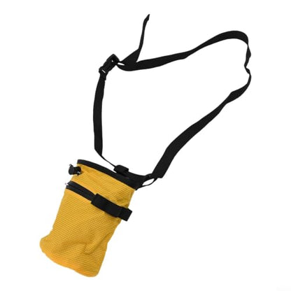 420D Oxford Climbing Chalk Bag with Fleece Lined Interior Drawstring Seal Belt 60-110cm for Rock Climbing Gym Climbing Bouldering Weightlifting Gymnastics Anti-Leak Design Large Opening(Yellow) - size: Yellow