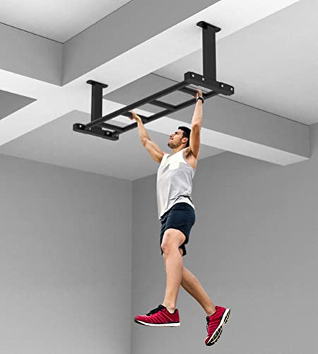 Steel Wall-Mounted Pull Up Bar, Safe and Stable Horizontal Bar Climbing Frame, for Muscle Strength Training in Home Gym, Load 300KG