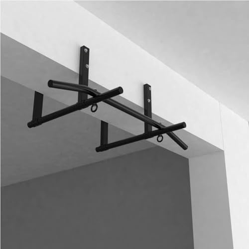 Pull-Up Bar Double-Sided Installation Indoor Fitness Equipment, Wall-Mounted Steel Fitness Bar, Multi-Function Horizontal Bar for Home Gym, Safe Load-Bearing 300 Kg