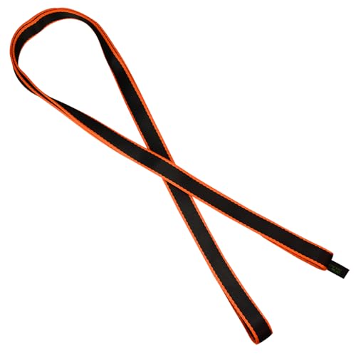 25mm Climbing Sling Runner- 29kN CE Tubular Webbing- Heavy Duty Strap for Arborist, Firefighter Rescue, Rock Climbing, Rappelling, Rigging, Swing,Hanging,Yoga Hammock,Tree Work - color: orange, size: 120cm / 48inch | Pack of 3