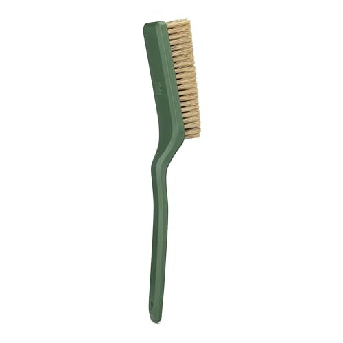 Oso Supply Co Premium Bouldering Brush – Durable Ergonomic Rock Climbing Hold Cleaner with Natural Boar’s Hair Bristles for Indoor & Outdoor Climbing Use (Black & Green) - color: Black & Green